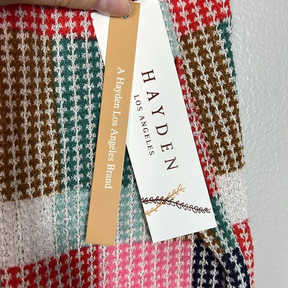 Hayden Los Angeles Patchwork Knit Blouse - Medium - NWT - Picture 4 of 9